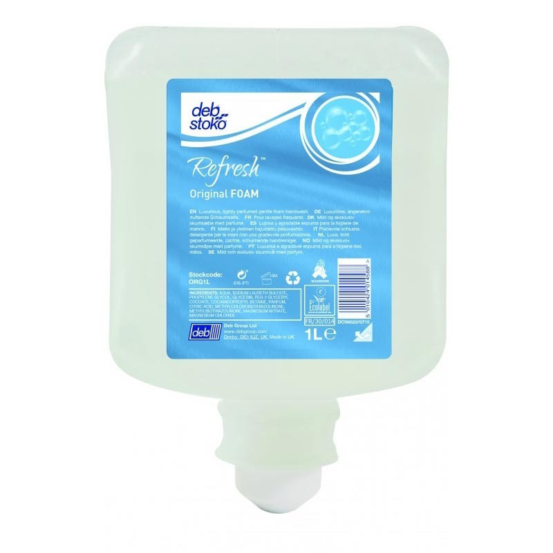Purmouss deb original foam savon mousse mains deb sc johnson carton de 6x1l (org1l)_0