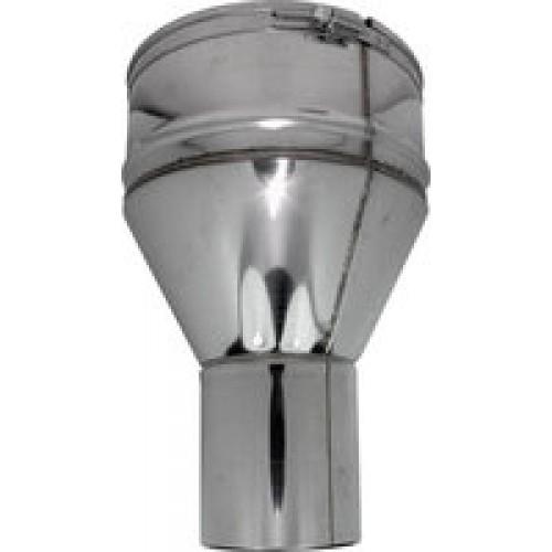RACCORD INOX DIAMÈTRE 100 MM - TUBAGE FLEXIBLE MÂLE 125 X 131 TEN