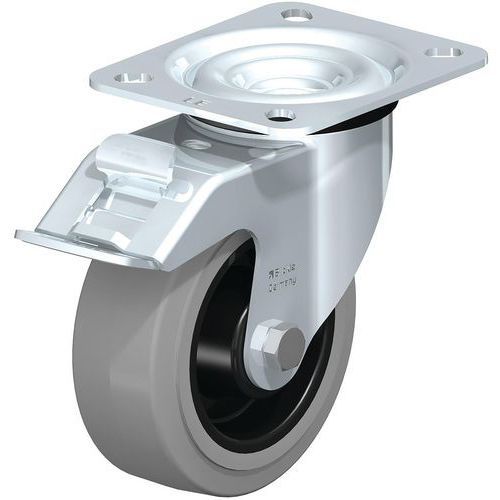 ROUE FORTES CHARGES À BANDAGE CAOUTCHOUC LE-POEV 100R-FI-SG - BLICKLE