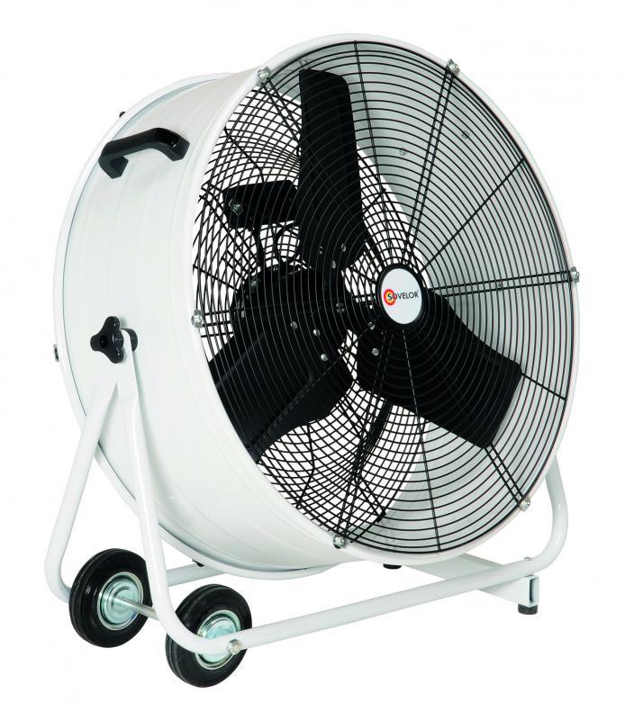 VENTILATEUR HÉLICOÏDE ORIENTABLE MOBILE SUR ROUES VMO600 230V 11700 M3/HEURE