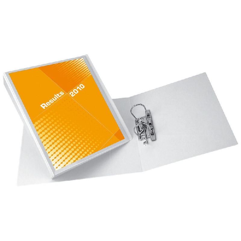 STAPLES CLASSEUR À LEVIER STAPLES PERSONNALISABLE - DOS 6 CM - BLANC