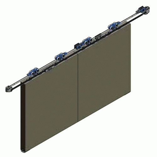 SYSTÈME PORTE COULISSANTE SYMÉTRIC 80-VANTAIL 80 KG ROB