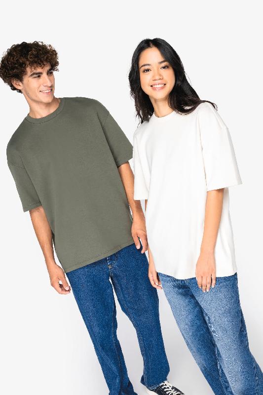 T-shirt écoresponsable oversize unisexe - 85% coton bio, 15% polyester recyclé - Réf: NS308_0