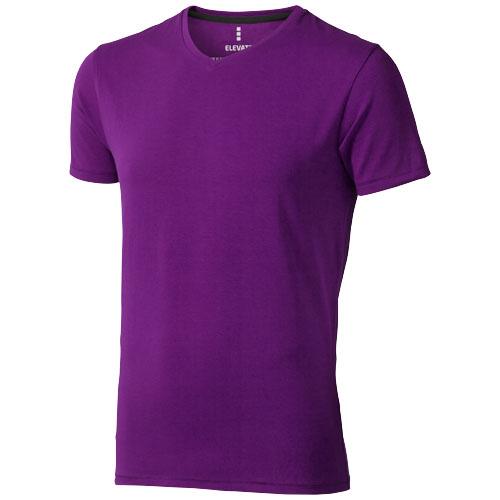 T-shirt bio manches courtes pour homme Kawartha - col V - coton biologique ringspun et élasthanne - 200 g/m²_0
