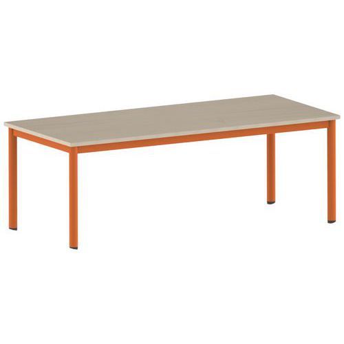 TABLE CARÉLIE 180 X 80 CM MOBILE T4 STRAT ÉRABLE PAPAYE 2011 - MOBIDECOR