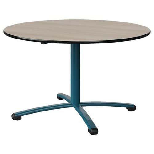 TABLE MALIBU Ø 120 T5 PC STRA ANTIB ACACIA/NOIR BLEU 5025