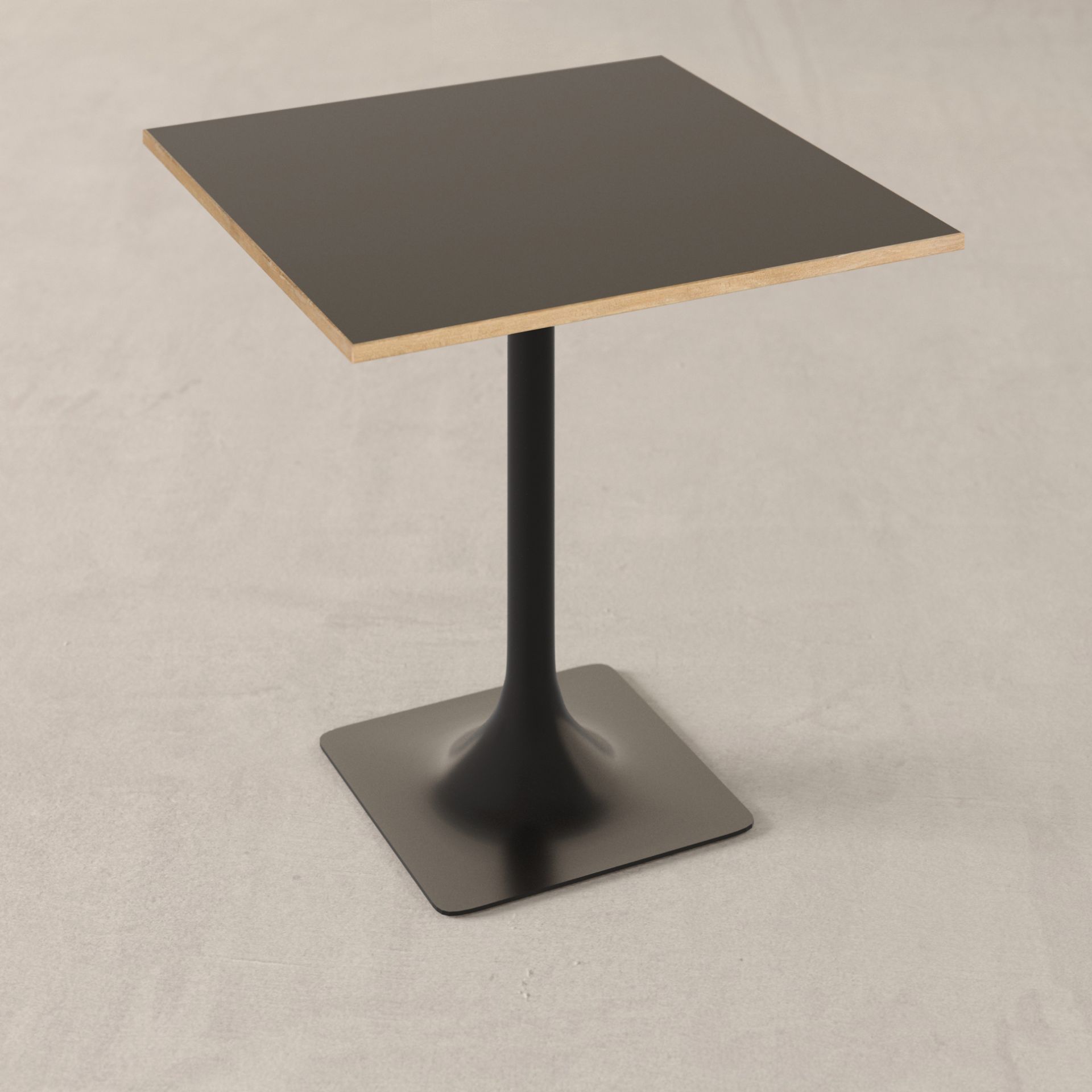 Table Tokyo - RESTOOTAB - pied tulipe carré, configurable sur mesure, plateau jusqu'à 90x90cm ou ø100cm_0
