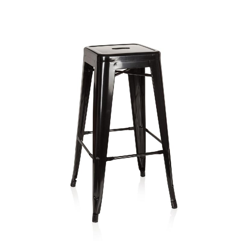 Tabouret de bar VANTAGGIO HIGH métallique noir hjh OFFICE - noir métal 645010_0