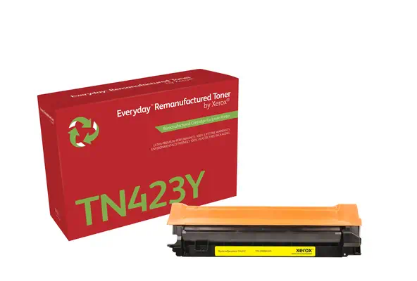 Toner remanufacturé Jaune Everyday¢ de Xerox compatible avec Brother TN423Y, Grande capacité_0