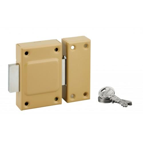 VERROU DE CAVE - SANS BOUTON - CYLINDRE EXTÉRIEUR DE 40 MM - ETENDARD FTH THIRARD