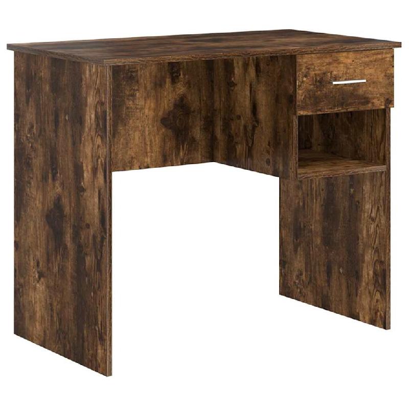 VidaXL Bureau avec tiroir Chêne fumé 90 x 49 x 75 cm Bois d'ingénierie Modèle Vega Executive Advance - 869270_0