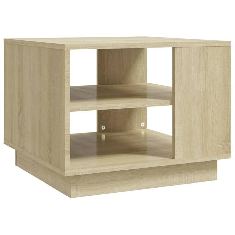 VidaXL Table basse chêne sonoma 55x55x43 cm bois d'ingénierie Modèle Signature Royale - 810292_0
