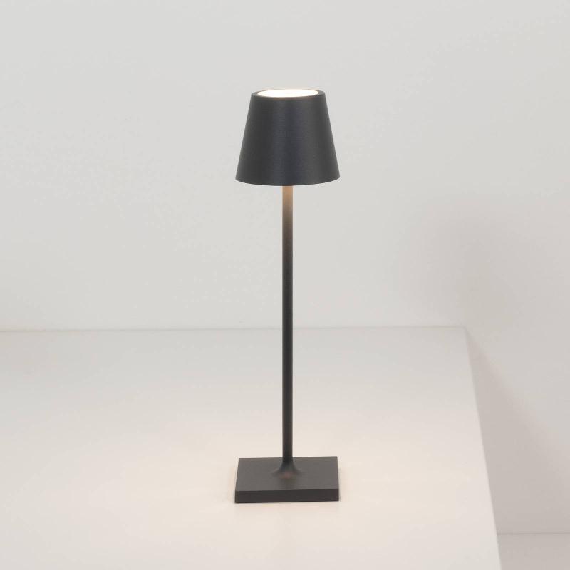 ZAFFERANO POLDINA MICRO LUMINAIRE RECHARGEABLE, IP65 NOIR