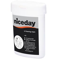 60 CHIFFONS DE NETTOYAGE - NICEDAY - POUR CD ET DVD