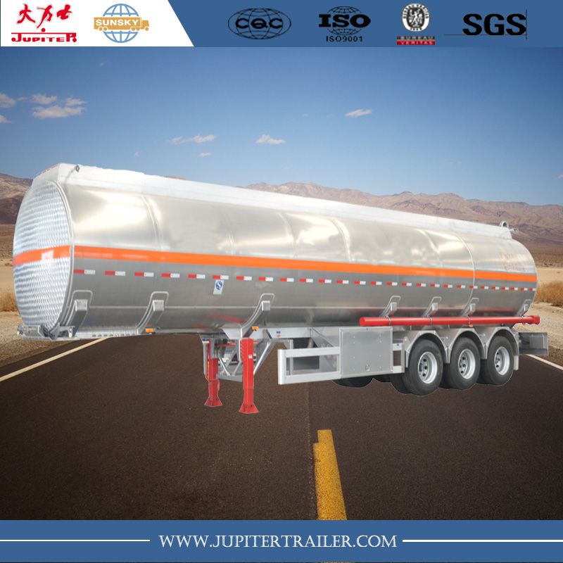 Remorque citerne en aluminium - Capacité de 30 000L à 45 000L - Xiamen Sunsky Trailer Co., Ltd - 3 essieux avec suspension airbag_0