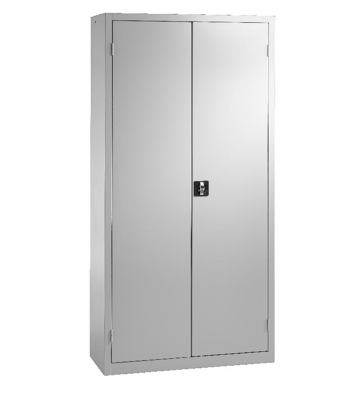 Armoire métallique mont-blanc avec 5 niveaux de rangement l.1000xp.450 mm_0