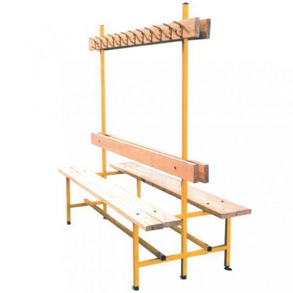 Banc vestiaire double face avec patère - 2000 mm - Marque Rolléco_0