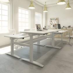 Bureau bench réglable en hauteur UP - Mobel Linea - Ergonomique pour open space_0