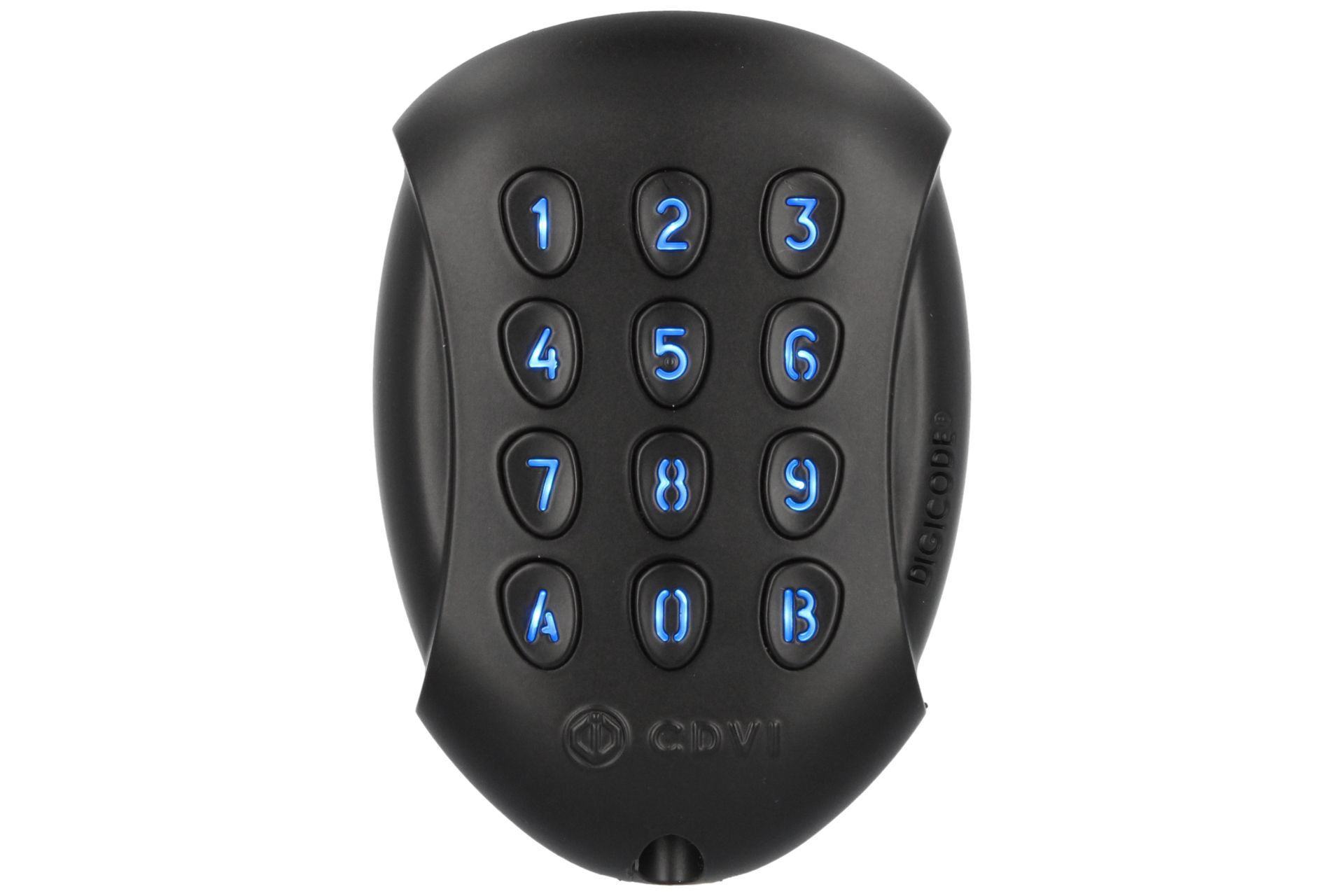 Clavier Digicode® noir mat GaleoBT Black - touches lumineuses, électronique déportée et Bluetooth_0