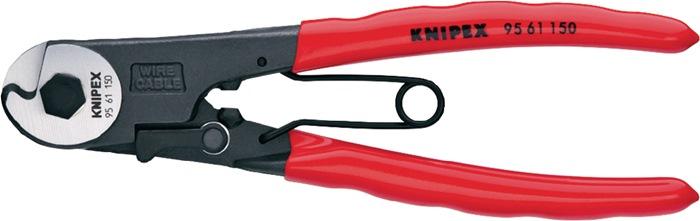 Coupe-câbles Bowden - Longueur 150 mm - D. câble acier 3 mm - Poli, revêtement plastique - KNIPEX_0