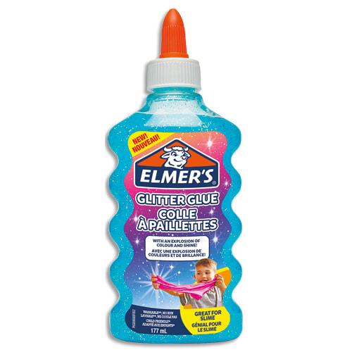 Elmers - Colle à paillettes bleue 177 ml - Lavable et adaptée aux enfants_0