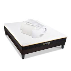 Ensemble   Matelas Mémoire de forme + Sommier + Accessoires 140x200 cm OLYMPE OLYMPE LITERIE - blanc 4VP.OL.K15.K.1420_0
