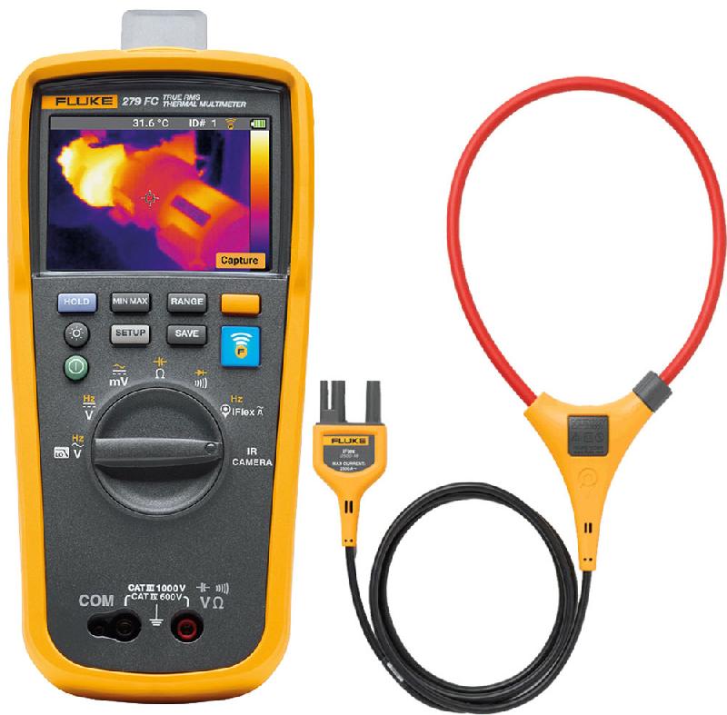 FLUKE 279FC/iFlex - Multimètre numérique portable avec caméra thermique intégrée et capteur iFlex_0