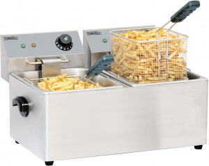 Friteuse professionnelle électrique 220v 2x4 litres_0