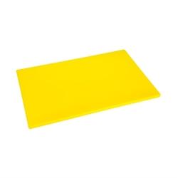 Hygiplas planche à découper LDPE antibactérienne jaune 450x300x10mm - matière synthétique HC861_0