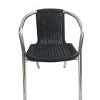 Lot de 6 fauteuils empilables - Noir - UDINE_0