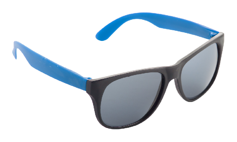 Lunettes de soleil - branches colorées - protection UV400 - couleur bleu - poids 23.33g_0
