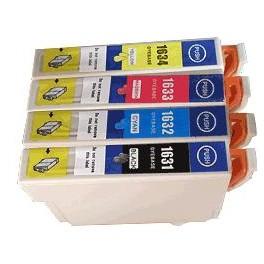 Pack Epson 2010W/2510WF/2530WF/2540WF (T1636) - Puce BK/C/M/Y 44ml - E1636PACKN_0