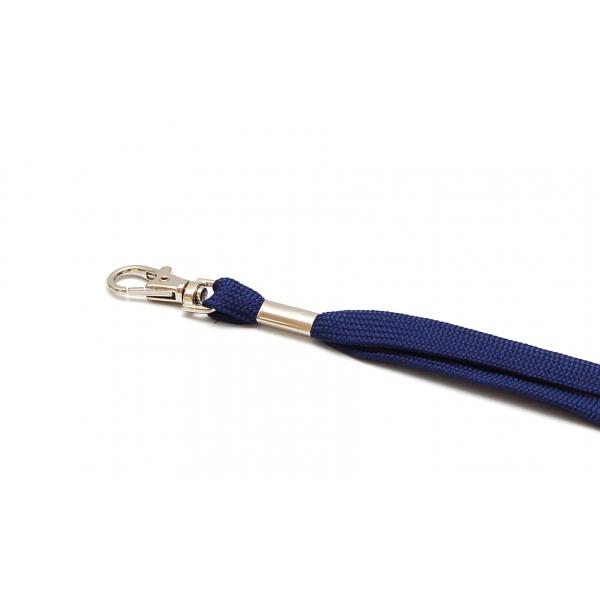 Cordon polyester tube 12 mm - crochet nickelé - bleu marine (289 C) - livraison 48-72H_0