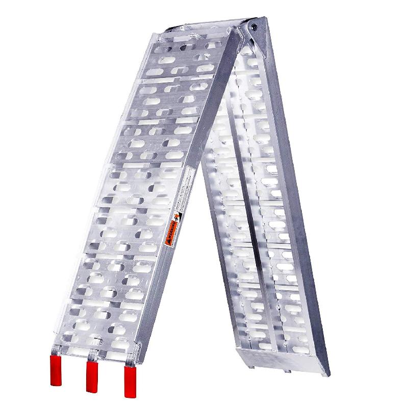 Rampe de chargement pliable en aluminium antidérapante - motos, quads, voitures, remorques - charge max. 340 kg - modèle 3401103_0