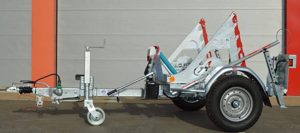 Remorque porte-touret RD 150 TF - PTAC 1500 kg - Diamètre maxi 1650 mm_0