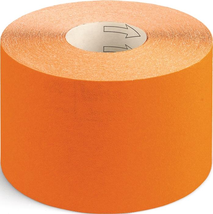 Rouleau de papier abrasif 115 mm granulation 120 pour bois/peinture corindon PROMAT_0
