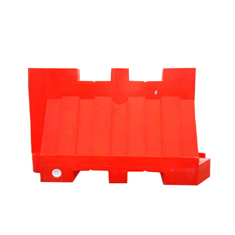 Séparateur de voie lestable - Polyéthylène haute densité - Rouge et blanc - 800 mm de hauteur - Plast'Up Rotomoulage_0