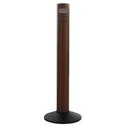 Stil Casa cendrier colonne, aluminium peint, Ø 35xh. 105 cm, base en plastique noir, contenant interne, fermeture avec serrure, corten. - 701 C_0