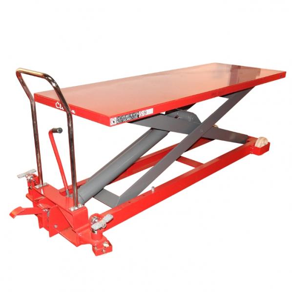 Table élévatrice mobile Rolléco - manuelle pour charges lourdes jusqu'à 1000 kg_0