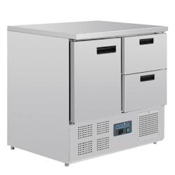 Table Réfrigérée Positive Compacte Inox 4 Tiroirs GN 1/1 - 240L Froid Ventilé - Polar Série G - U637_0