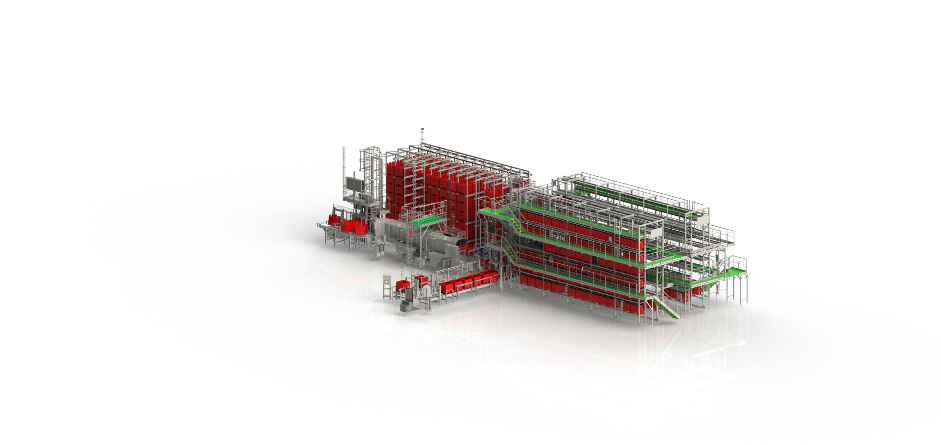 Transstockeur automatisé - stockage et déstockage de caisses-palettes plastiques - charge jusqu'à 1t_0