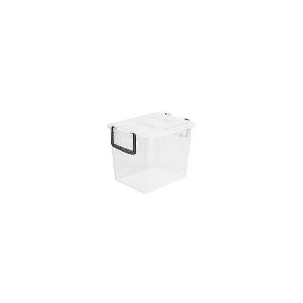 Bac en plastique de stockage alimentaire 60L - Transparent - Normes alimentaires - Rolléco_0