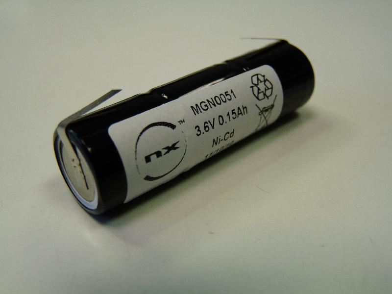 BATTERIE NICD 3X 1/3AA NX 3S1P ST4 3.6V 150MAH T2_0