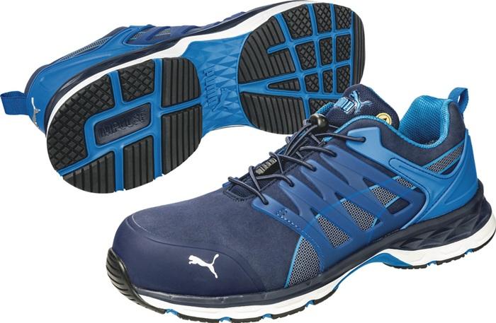 Chaussure de sécurité Puma Velocity 2.0 Blue Low - Taille 42 - Bleu - S1P ESD HRO SRC EN ISO 20345 - Microfibres_0
