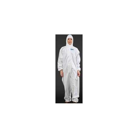 Combinaison jetable SMS CAT3 Type 5/6 - avec capuche blanche - Actuelvet_0