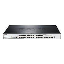 D-Link DGS-1510-28XMP Géré L2/L3 Gigabit Ethernet (10/100/1000) Connexion Ethernet, supportant l'alimentation via ce port (PoE) Noir, Gris_0