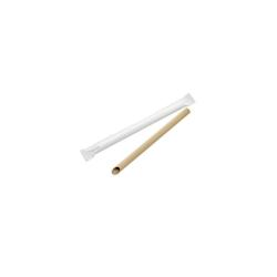 Ecolomique - 250 Pcs - Paille Kraft biseautée Bubble Tea - 200 mm