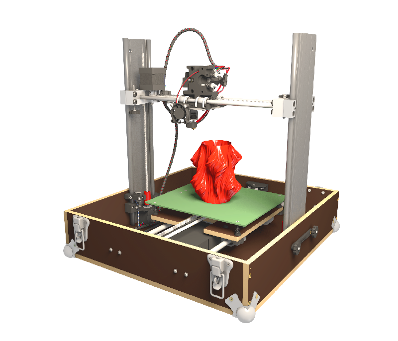 Imprimante 3D Tobeca 2 - Open source, double extrusion, volume 200x200x250mm_0