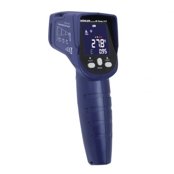 Ir Temp 310 - Hygromètre professionnel Wöhler - Thermo-hygromètre infrarouge multifonctionnel avec visée laser_0