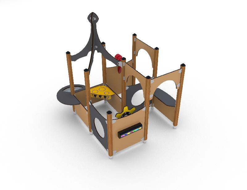 Maisonnette UniMini Laby réf-8057310 - Hags - Tranche d'âge 1-5 ans - 146,01 kg - Hauteur 2000 mm_0